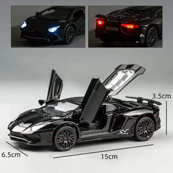 1:32 Lamborghinis SV LP750-4 Alloy Sports Car Model Diecast & Toy Metal Vehicle Simulation Car Model Collection Children's Gifts - Image 4