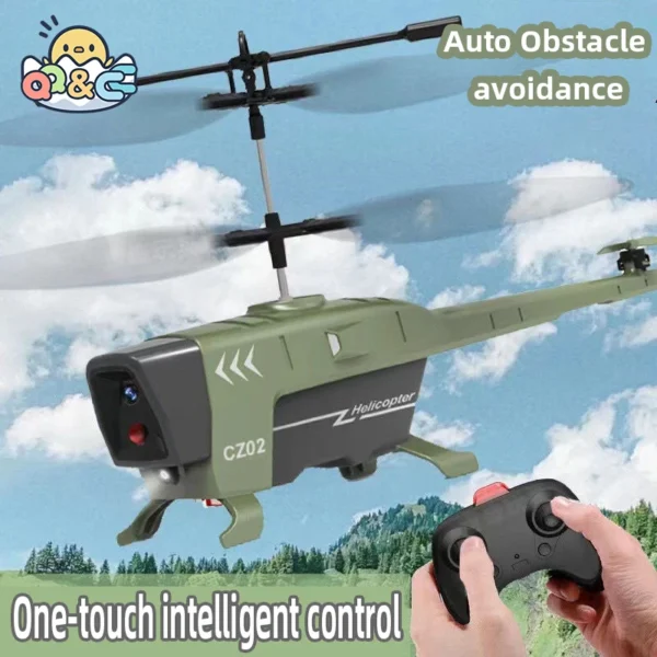 RC Helicopter 2.4Ghz 3.5H Obstacle Avoidance Anti-collision Remote Control Drone Toy Aircraft Kid Plane Indoor Flight Toys Gifts